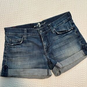 7 for all mankind denim shorts